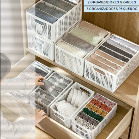 Caja Organizador de ropa x4